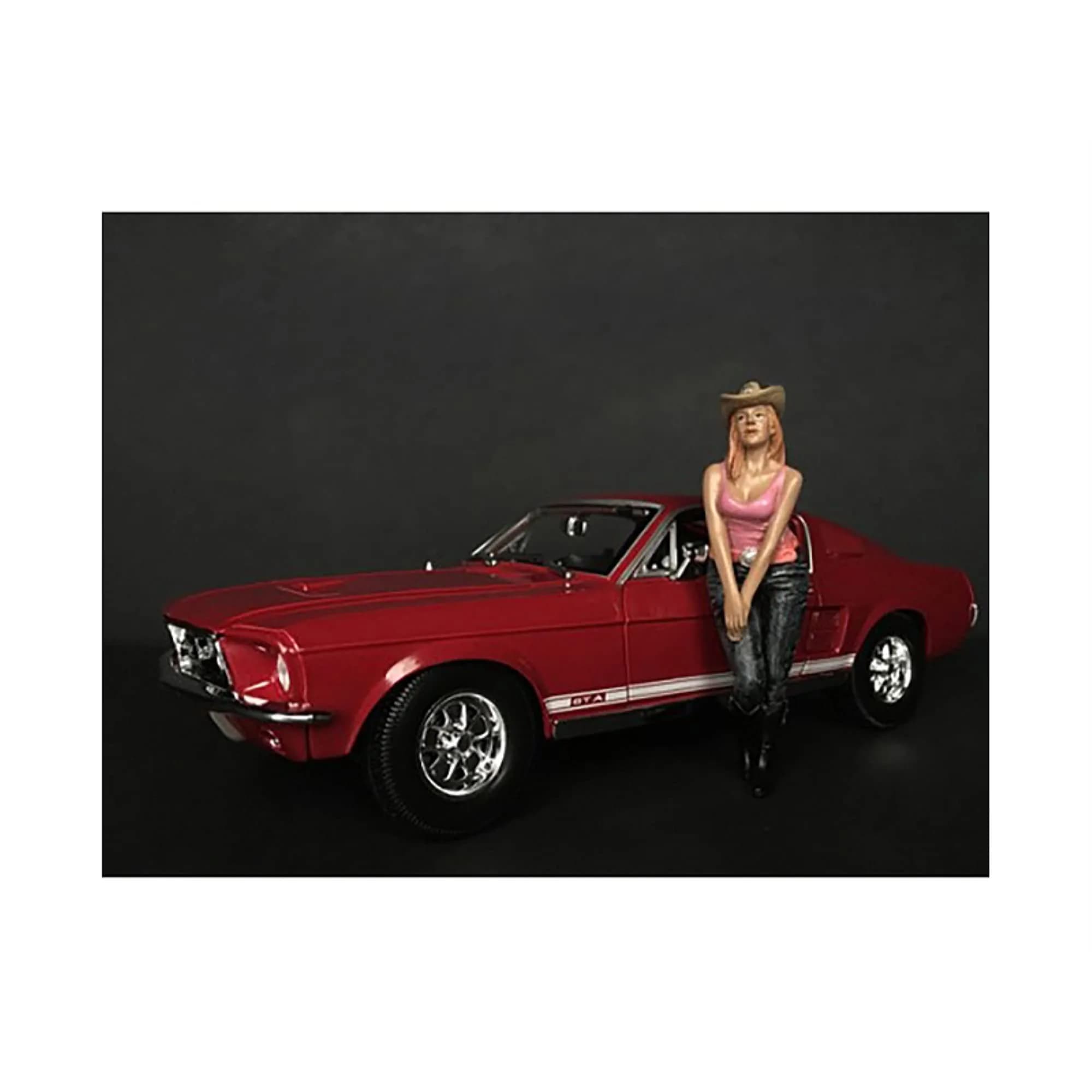 American Diorama The Western Style Figurine VII for 1/24 Scale Models | Aluminum Novelty Diorama Accessory
