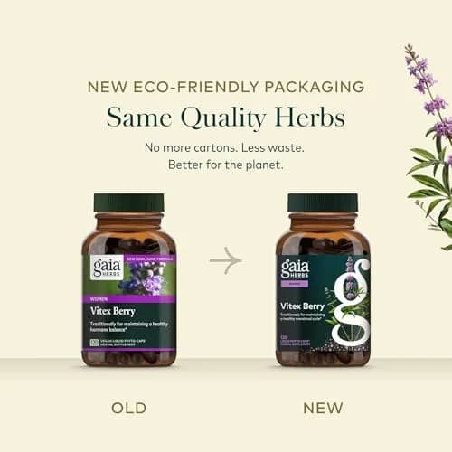 Gaia Herbs Vitex Berry 1000 mg Organic Chaste Tree Vegan Liquid Phyto-Caps 120 Count (60 Servings) | Supports Hormone Balance & Healthy Menstrual Cycle thumbnail 7