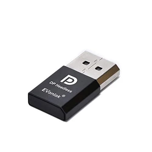 EVanlak Headless Ghost DisplayPort Emulator 2-Pack | 3840x2160@17Hz DP Dummy Plug thumbnail 2