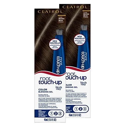 Clairol Root Touch-Up Semi-Permanent Hair Color Blending Gel, 4 Dark Brown, 1.5 Fl Oz (Pack of 2) | Blends Grays for Up to 10 Washes thumbnail 1