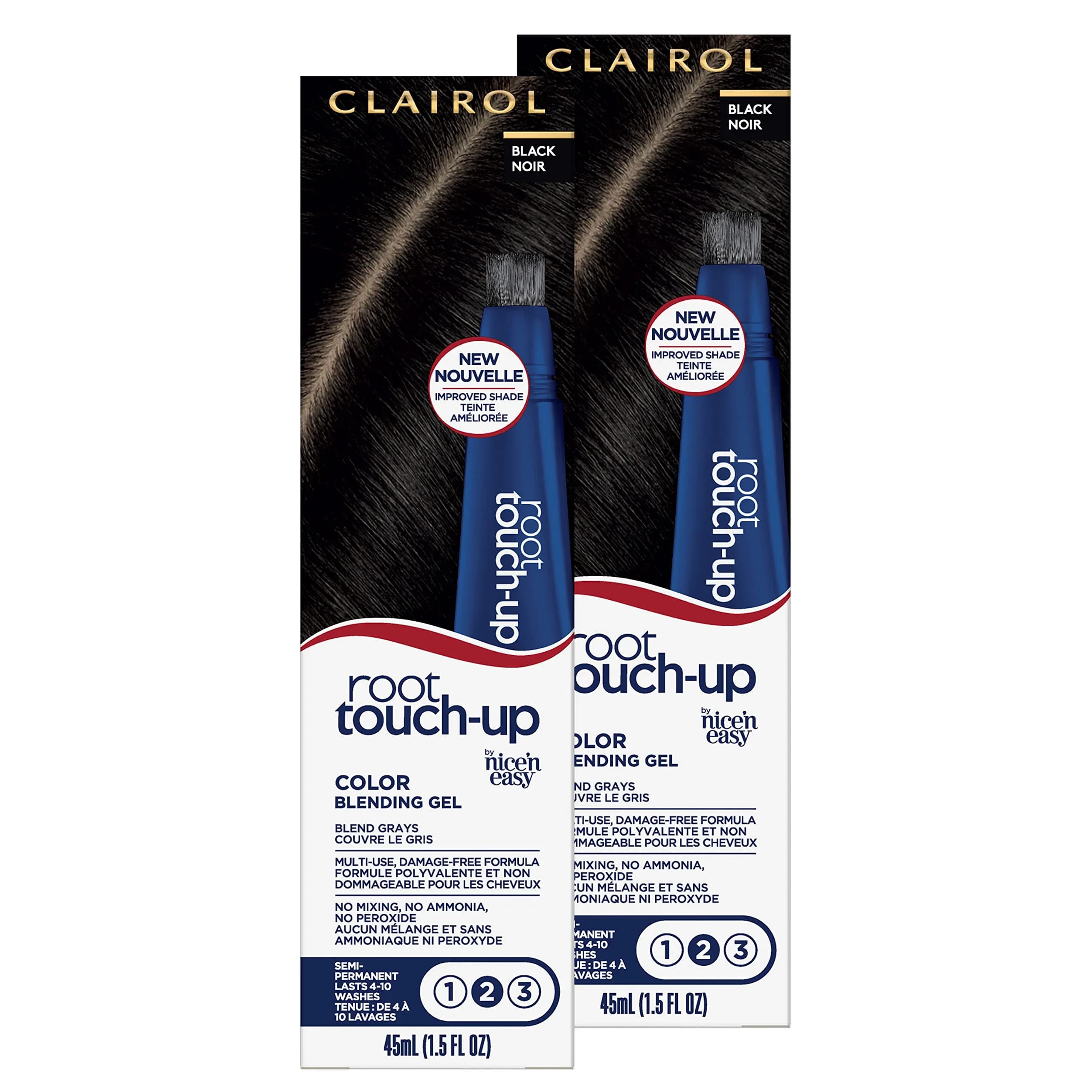 Clairol Root Touch-Up Gel 3 Fl Oz (90ml) | Semi-Permanent Gray Blending for Roots & Hairline - main product image