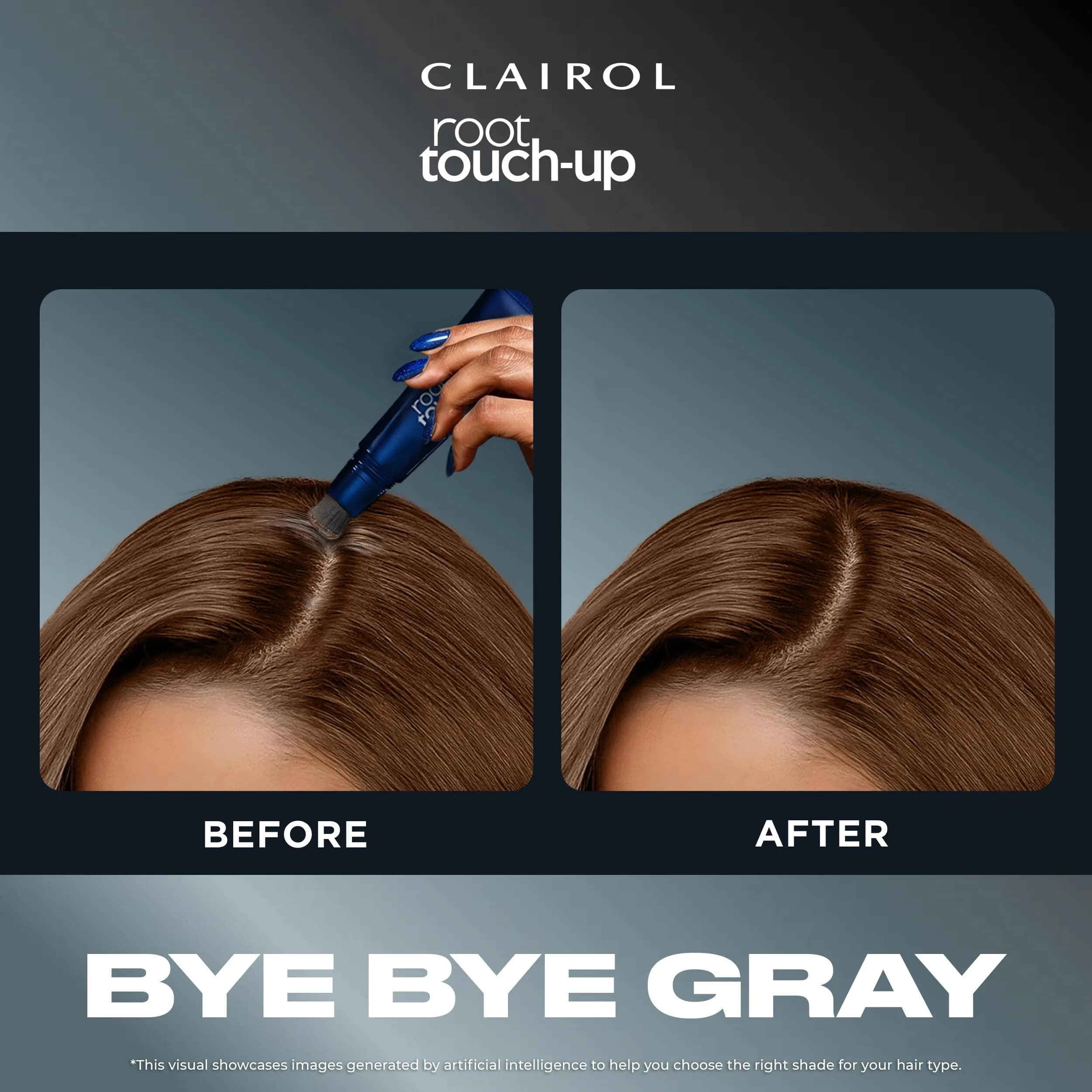 Clairol Root Touch-Up Semi-Permanent Hair Color Blending Gel, 5 Medium Brown, 3 Fl Oz (90ml) | Blends Gray Hair for 10 Washes - view 3