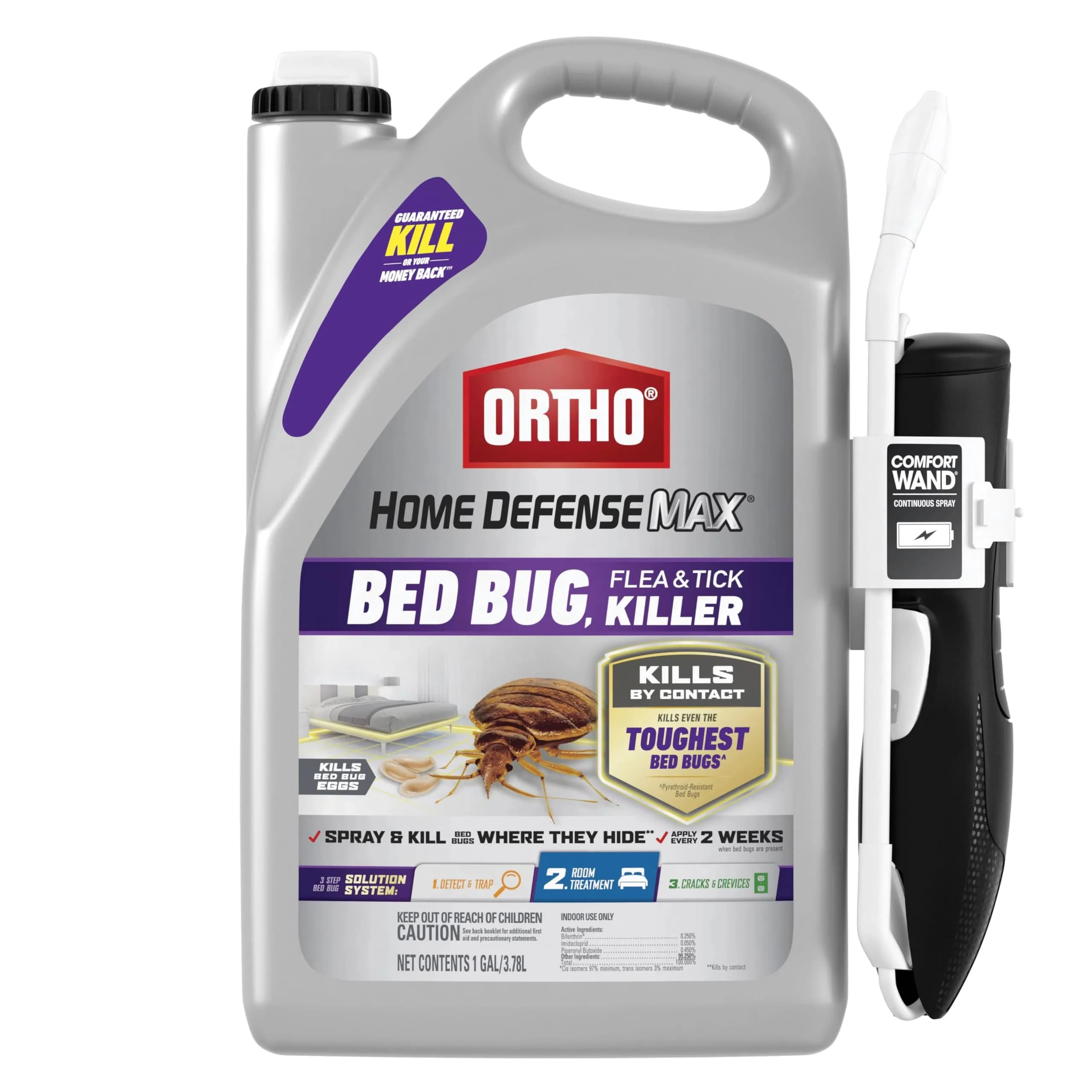 Ortho Home Defense Max Bed Bug, Flea & Tick Killer 1 gal. (3.78 L) | Kills Pyrethroid-Resistant Bed Bugs & Eggs - main product image
