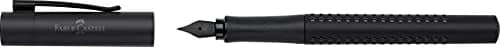 Faber-Castell Grip Edition Fountain Pen - All Black, Medium Nib | Smooth Ink Flow Writing Instrument thumbnail 2
