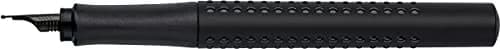 Faber-Castell Grip Edition Fountain Pen - All Black, Medium Nib | Smooth Ink Flow Writing Instrument thumbnail 3