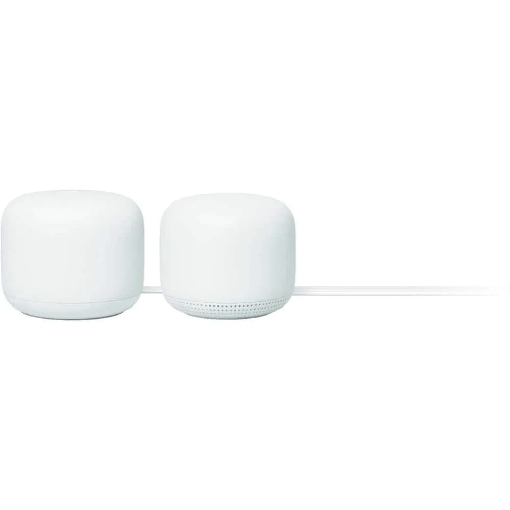 Google Nest Wifi - AC2200 Mesh WiFi System Router - 2200 Sq Ft Coverage (1 Pack) — Two Pack