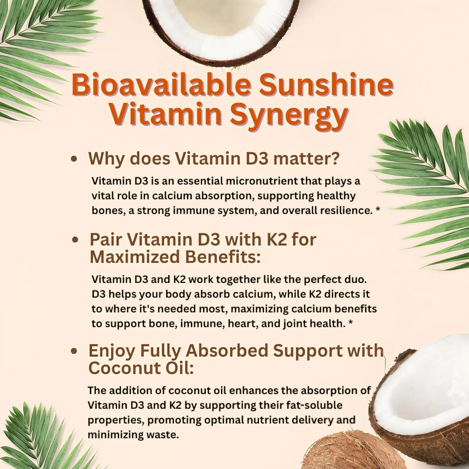 Micro Ingredients Vitamin D3 10,000 IU + K2 MK-7 Softgels with Coconut Oil, 300 Count | USA Import for Indian Wellness - view 5