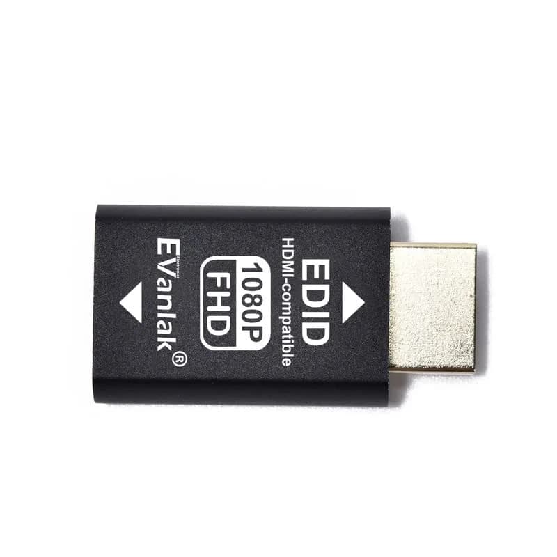 EVanlak HDMI EDID Emulator Passthrough 1080p @ 60Hz | Solves Sync Issues for Mac Thunderbolt to HDMI - view 2