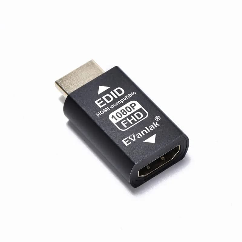 EVanlak HDMI EDID Emulator Passthrough 1080p @ 60Hz | Solves Sync Issues for Mac Thunderbolt to HDMI - view 3