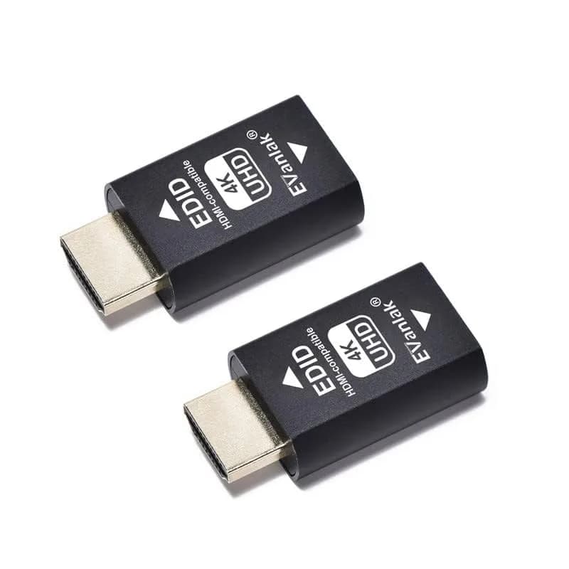 EVanlak 3rd Gen HDMI EDID 4K-2P Emulator Passthrough - Maintains 4K@60Hz Resolution - view 2