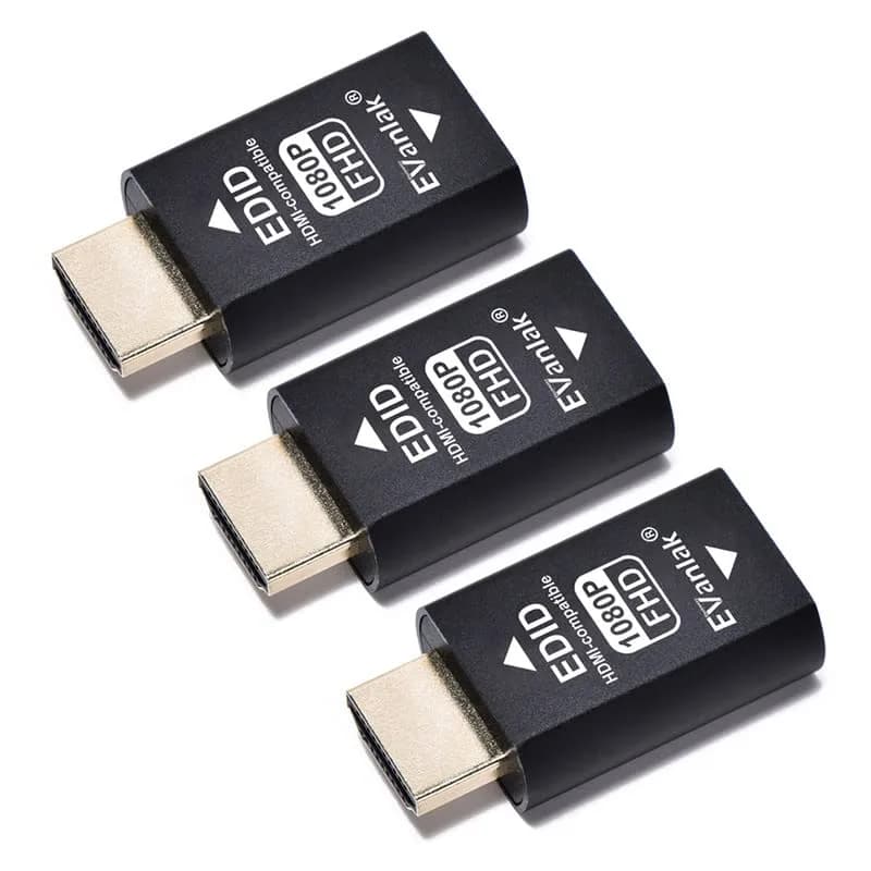 EVanlak HDMI EDID Emulator Passthrough 1080-3P: Maintains Display Resolution for Seamless Connectivity - main product image