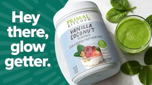 Primal Kitchen Vanilla Coconut Collagen Fuel Drink Mix 20 Ounces (567g) | 11g Bovine Collagen Peptides for Skin, Hair & Nails thumbnail 5