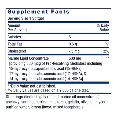 Life Extension Pro-Resolving Mediators 30 softgels | Supports Post-Inflammatory Response & Tissue Rejuvenation thumbnail 2