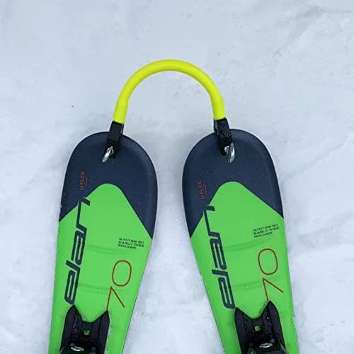 Edgie Wedgie Original Kids Ski Tip Connector Yellow | Connects Ski Tips for Balance & Control thumbnail 2