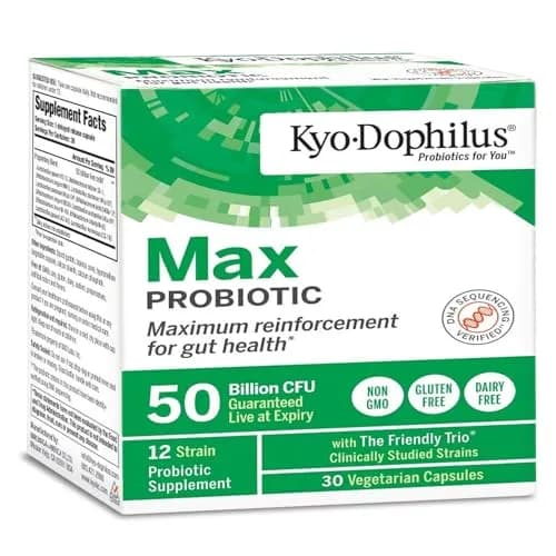 Kyo-Dophilus Probiotic Max 30 Count | 50 Billion CFU, Vegan, No Refrigeration thumbnail 1
