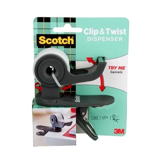 Scotch Desktop Tape Dispenser | Portable, Refillable, 1 Roll, 360° Rotation thumbnail 1