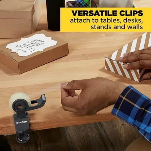 Scotch Desktop Tape Dispenser | Portable, Refillable, 1 Roll, 360° Rotation thumbnail 8