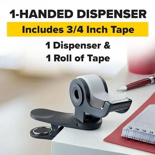 Scotch Desktop Tape Dispenser | Portable, Refillable, 1 Roll, 360° Rotation thumbnail 2