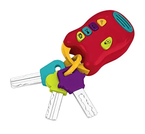 Battat Light & Sound Keys Toy Set with Flashlight, Red, Toddler | Developmental Toy for Ages 10+ Months thumbnail 1