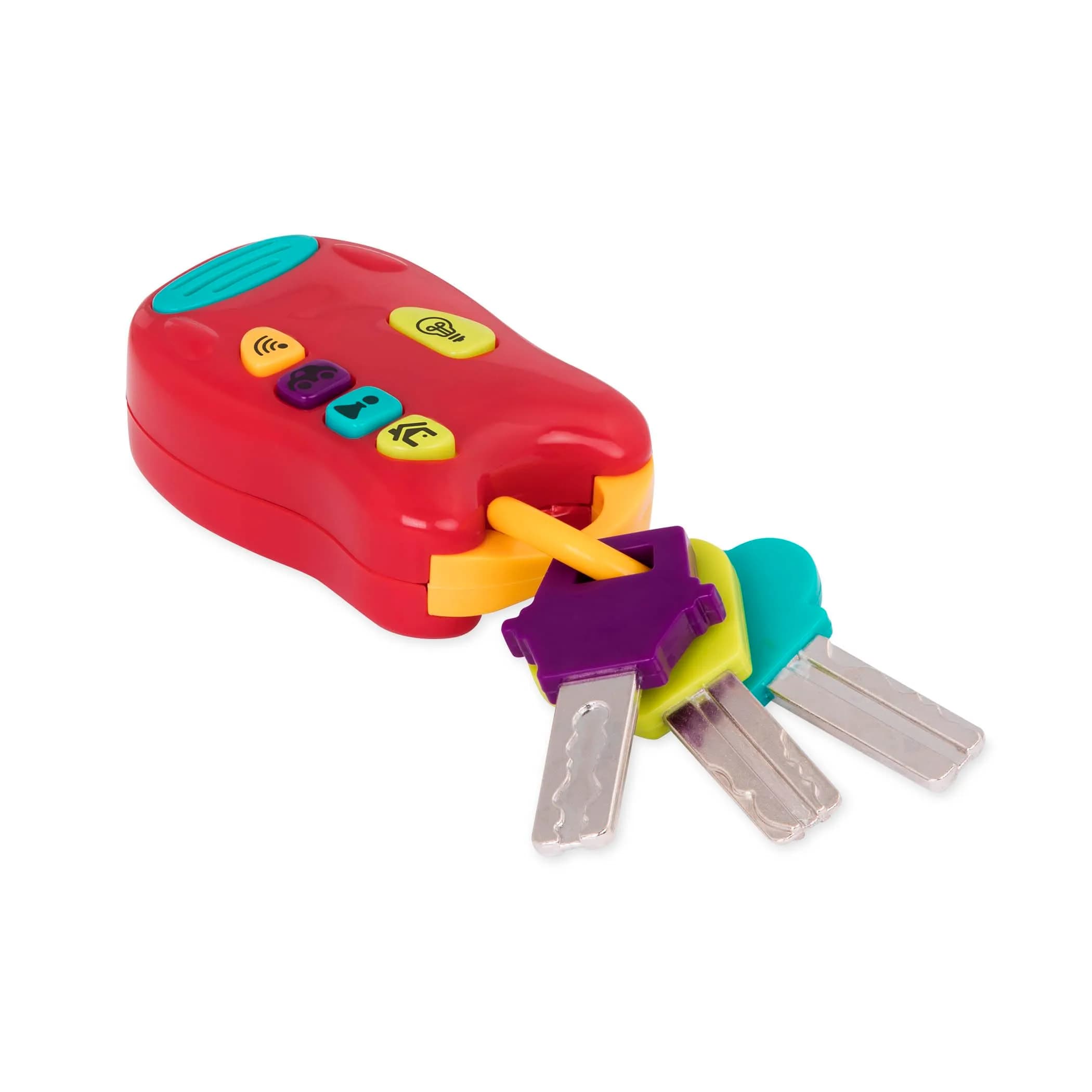 Battat Light & Sound Keys Toy Set with Flashlight, Red, Toddler | Developmental Toy for Ages 10+ Months - view 8