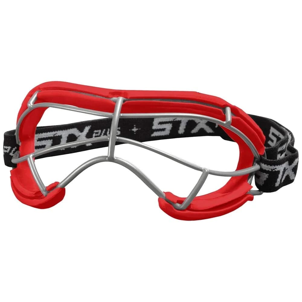 STX 4Sight+ S Adult Lacrosse Goggles Red | SEI Certified ASTM F3077-177 - main product image