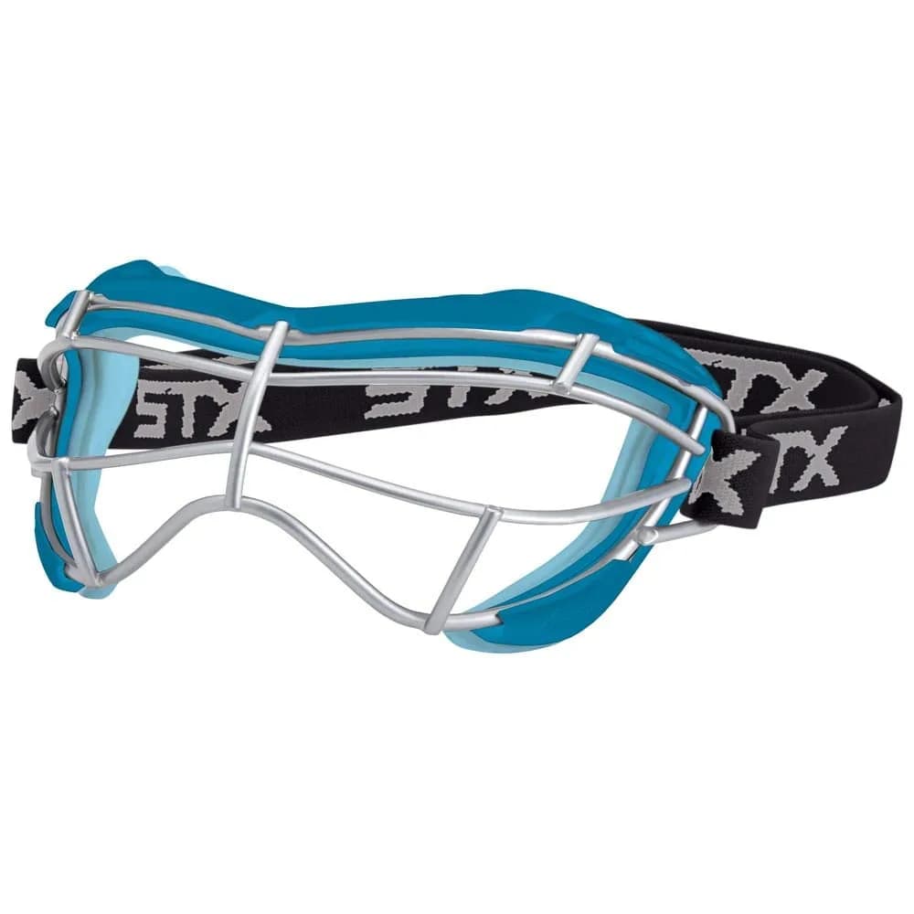 STX Focus-S Lacrosse Goggle Capri/Ice Blue | SEI Certified Women's Lacrosse Eye Protection — Capri/Ice Blue