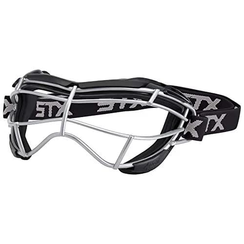STX Focus-S Lacrosse Goggles Black/Black | SEI Certified Women's Lacrosse Eye Protection thumbnail 1