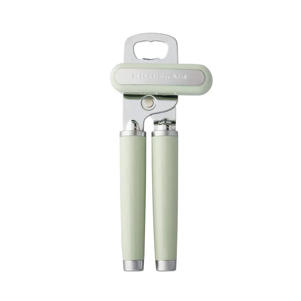 KitchenAid Multifunction Can Opener | Stainless Steel, 8-Inch, Ergonomic Handles for Effortless Use — Pistachio