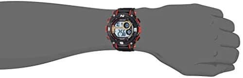 Armitron Sport Men's Dark Red Accented Digital Chronograph Watch, 40/8284GBR | Water-Resistant 100m, Digital Display, Sport Style thumbnail 2