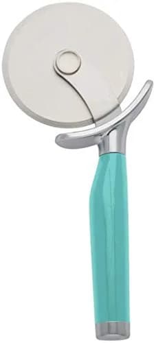 KitchenAid Classic Pizza Wheel with Sharp Blade 9-Inch Aqua Sky | Safe, Dishwasher Safe, Ergonomic Grip thumbnail 1