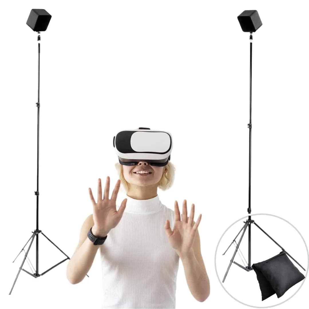 Skywin VR Tripod Stand for HTC Vive Base Station - 2 Adjustable Stands | Adjustable Height from 2'4" to 7'5" — Black