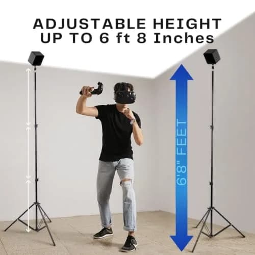 Skywin VR Tripod Stand for HTC Vive Base Station - 2 Adjustable Stands | Adjustable Height from 2'4" to 7'5" thumbnail 3