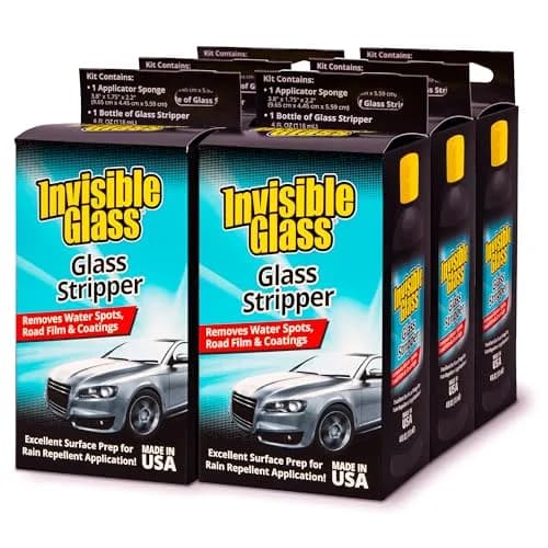 Invisible Glass Glass Stripper Water Spot Remover Kit 20.28 fl oz (121.68 ml) | Cerium Oxide Polish for Stubborn Buildup — 4 Fl Oz