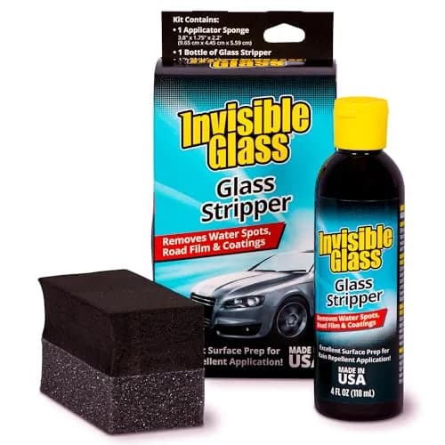 Invisible Glass Glass Stripper Water Spot Remover Kit 4 Fl Oz (118 ml) | Cerium Oxide Polish for Stubborn Automotive Glass Buildup thumbnail 1