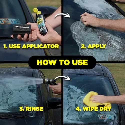 Invisible Glass Glass Stripper Water Spot Remover Kit 4 Fl Oz (118 ml) | Cerium Oxide Polish for Stubborn Automotive Glass Buildup thumbnail 8