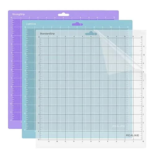REALIKE 12x12 Inch Cutting Mats (3-Pack, Variety) | Self-Healing PVC for Quilting, Sewing, Crafts thumbnail 1
