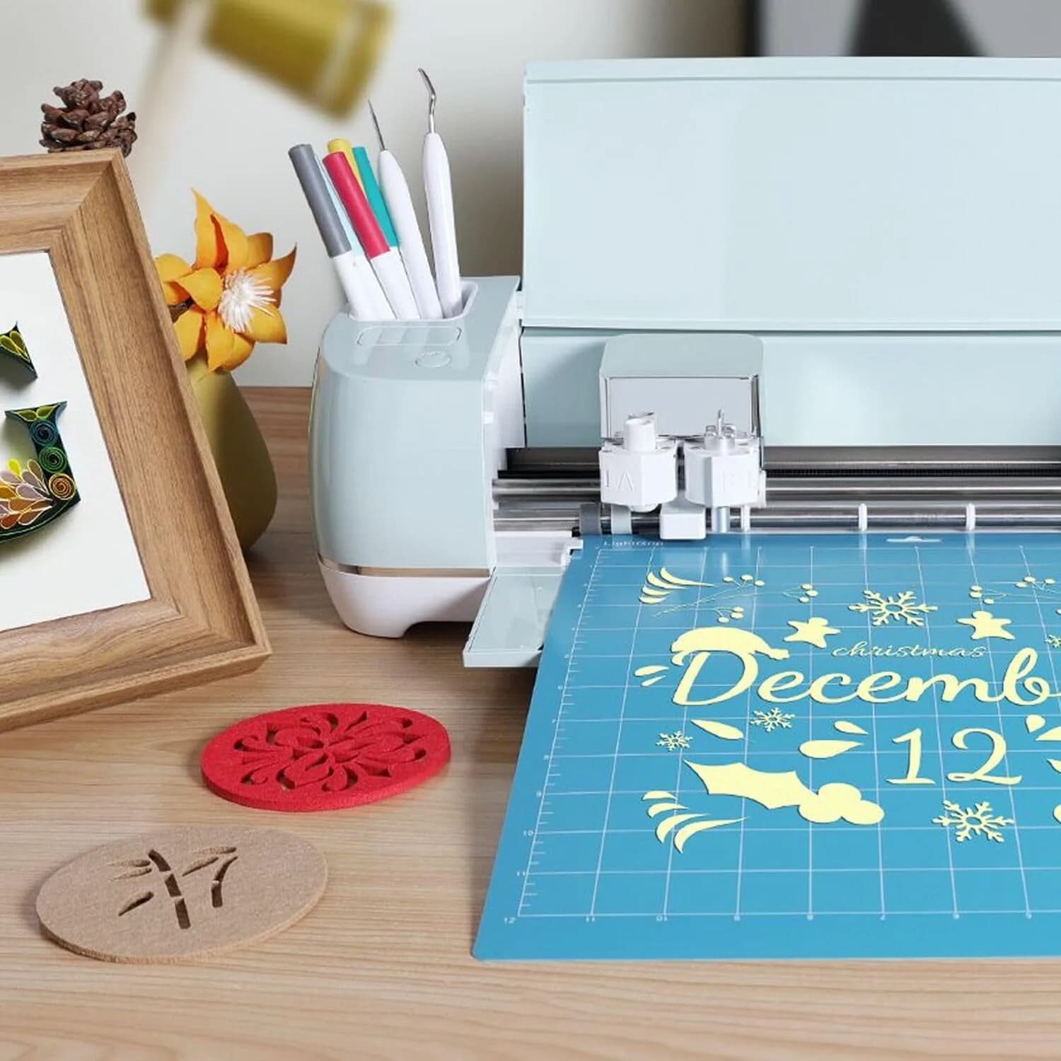 REALIKE 12x12 inch StrongGrip Cutting Mat (3 Mats, Blue Transparent Purple) - view 3