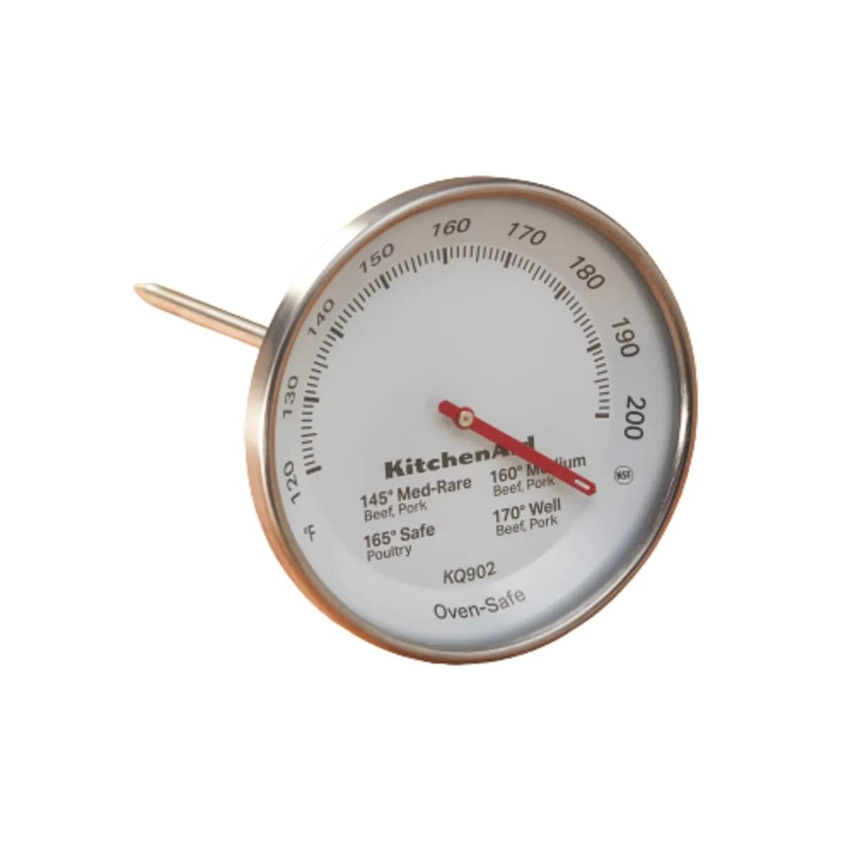 KitchenAid Leave-in Meat Thermometer | Stainless Steel, 120°F-200°F Range, Accurate & Durable — Stainless Steel