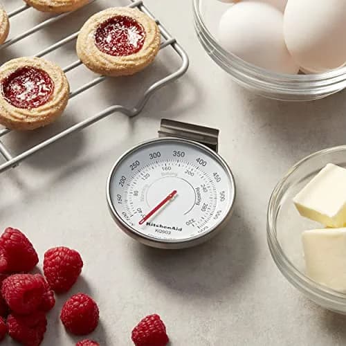 KitchenAid 3-inch Dial Oven Thermometer | 40°C to 320°C (100°F to 600°F) | Stainless Steel thumbnail 3