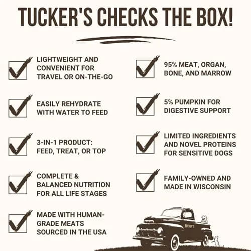 Tucker's Raw Frozen Freeze Dried Dog Food Chicken & Pumpkin 14oz | Complete & Balanced for All Life Stages thumbnail 5