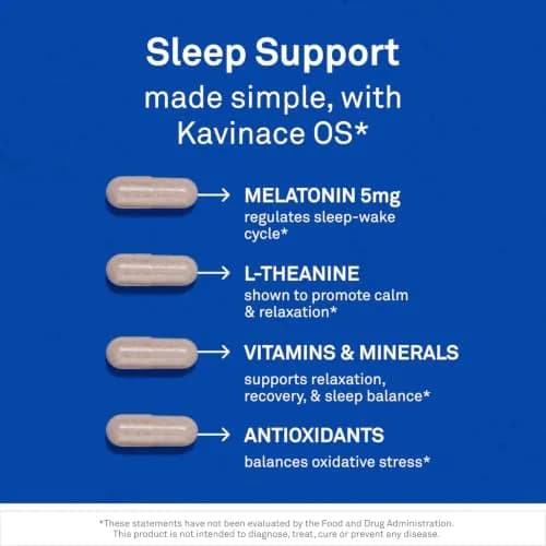 NeuroScience Kavinace OS & Sleep Aid with Melatonin 5mg | Supports Rest & Immunity thumbnail 3