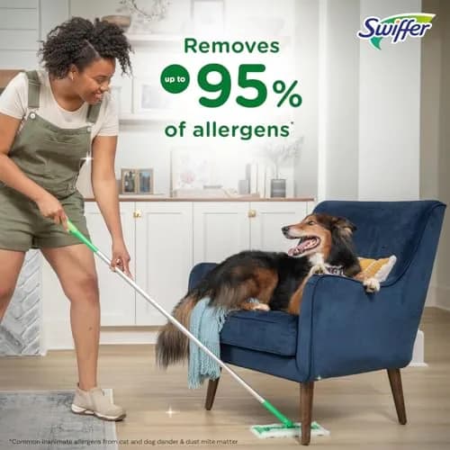 Swiffer Sweeper 2-in-1 Mop Starter Kit | Dry & Wet Multi-Surface Floor Cleaner, 20-Piece Set thumbnail 3