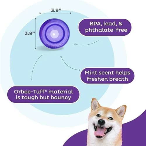 Outward Hound Lil' Snoop Interactive Treat Dispensing Dog Toy, Purple, 3.9" | Mental Stimulation & Slow Feeding thumbnail 3