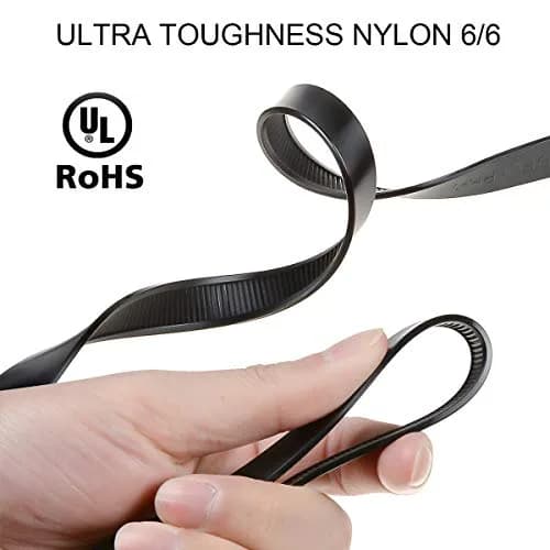 VAMRONE 35.4" Flex Cuffs, 10Pcs Heavy Duty Zip Tie Handcuffs | 90 cm (35.4") Double Cuffs, 250 lbs Tensile Strength thumbnail 2