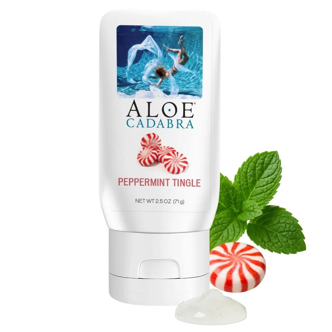 Aloe Cadabra Vaginal Moisturizer Fresh Mint 74ml (2.5 Fl Oz) | pH-Balanced Water-Based Formula - main product image