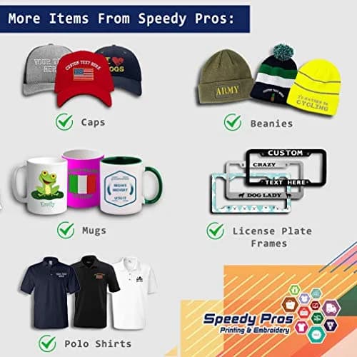 Speedy Pros Custom Beanies for Men Shark Embroidery One Size Black | Warm & Bold Style thumbnail 6