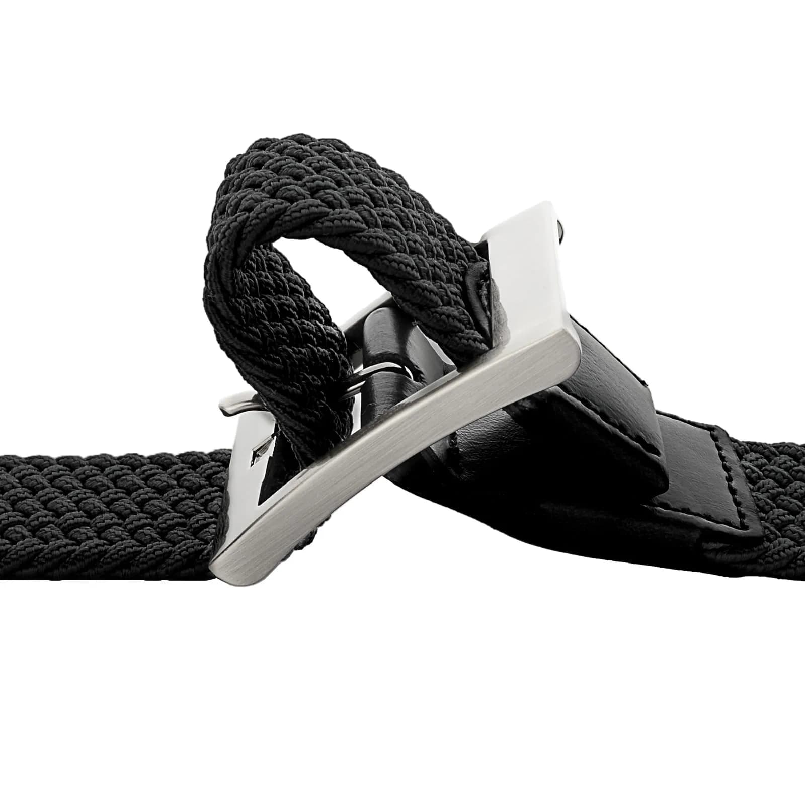 Drizzte Men's 55'' Braided Stretch Belt | Breathable, Adjustable, Casual & Work Fit - view 5