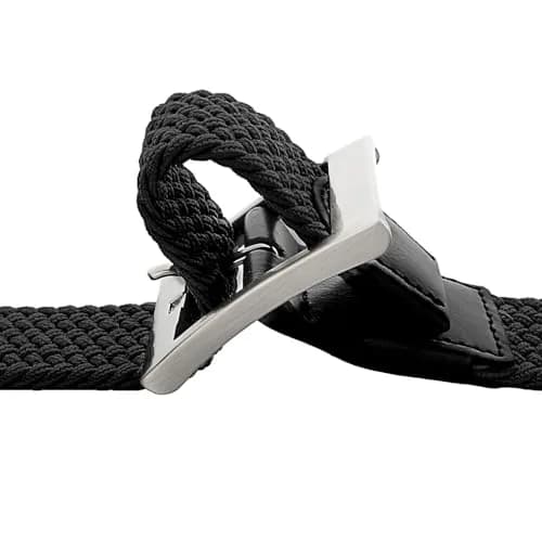 Drizzte Men's 55'' Braided Stretch Belt | Breathable, Adjustable, Casual & Work Fit thumbnail 5