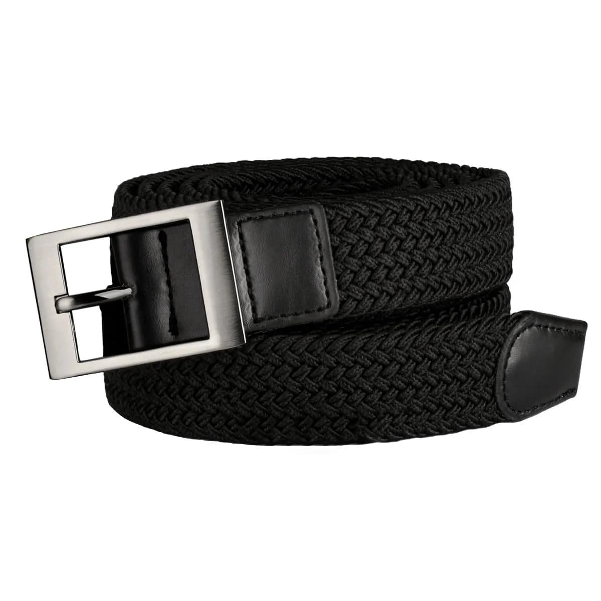 Drizzte Men's 55'' Braided Stretch Belt | Breathable, Adjustable, Casual & Work Fit - view 3