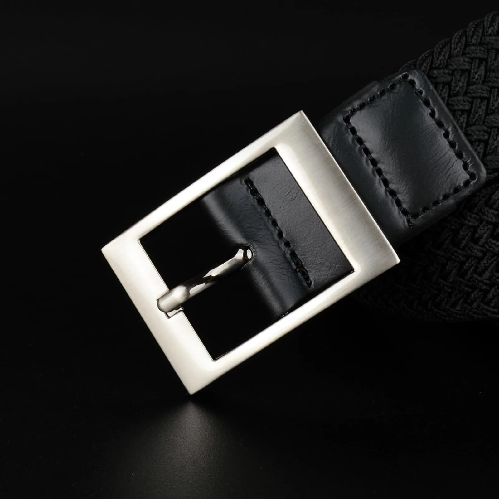 Drizzte Men's 55'' Braided Stretch Belt | Breathable, Adjustable, Casual & Work Fit - view 4